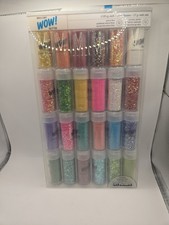 American Crafts Wow Extra Fine Glitter 0.88Oz Iridescent 24 Pc