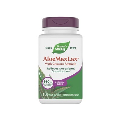 Nature's Way AloeMaxLax, Premium Blend, Relieves 100 Count (Pack of 1)