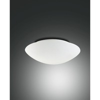 Deckenleuchte Pandora, E27, Metall / Geblasenes Glas, Weiß, Ø 30Cm