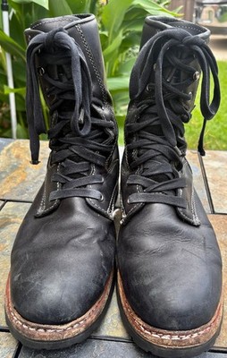 Elk Woods Gettysburg Leather Boots Black Waterproof 84430 Men s US Size 11D