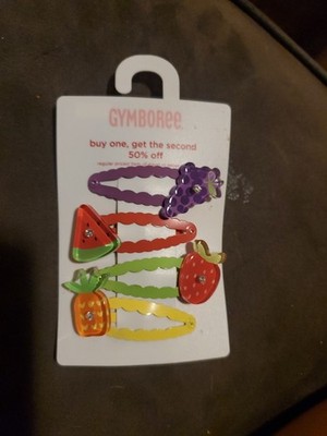 Gymboree Girls NWT New With Tags Tropical Paradise Fruit Snap Clips Set Of 2