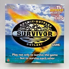 Survivor Board Game COMPLETE Mattel 2000 TV Show CBS Competition