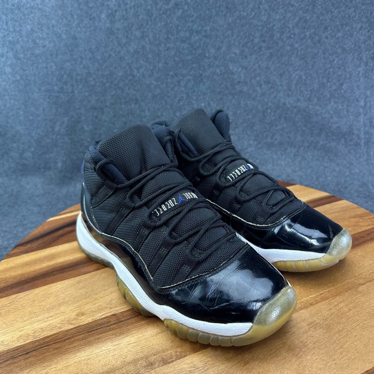 Jordan 11 Retro Space Jam 2016 Black Dark Concord 378038-003 Kids