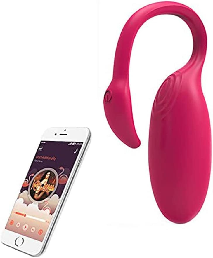 Xuomt Bluetooth App Fernbedienung Smart Vibro-Ei Flamingo Silikon G-Spot