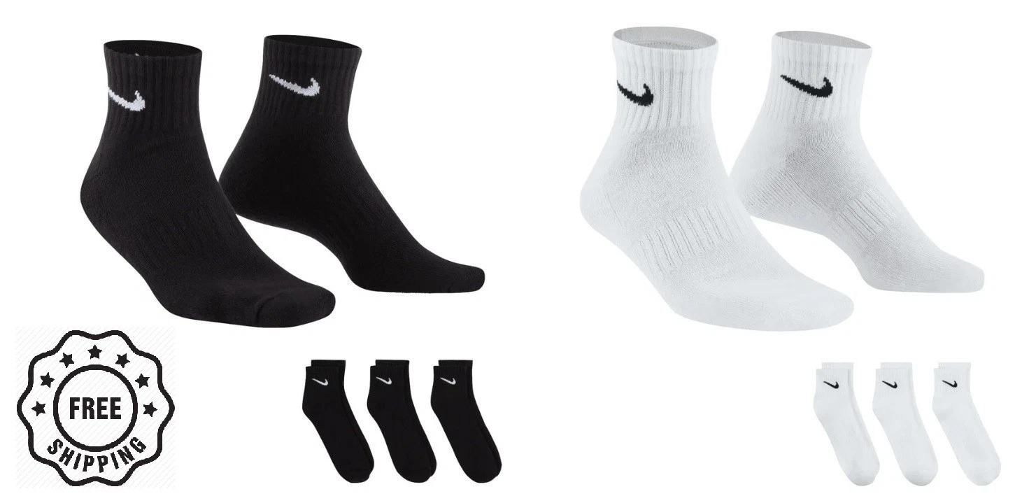 Nike Ankle Socks Men Women Lightweight Cotton Cushion Sports Socks 3-12 Pairs
Opens in a new window