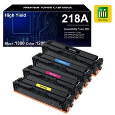 218A 4 Pack With Chip Toner Compatible for HP 3201dw 3301cdw 3301sdw Printers