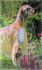 English Setter Single Toggle light switch plate, made in USA