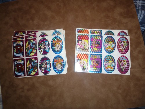80 Vintage Archie Comics Stickers 1991 Jughead Betty Veronica 8 different ones