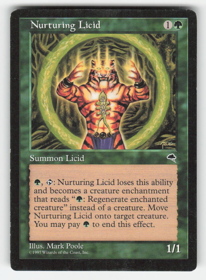 1997 Nurturing Licid Tempest 242 MTG