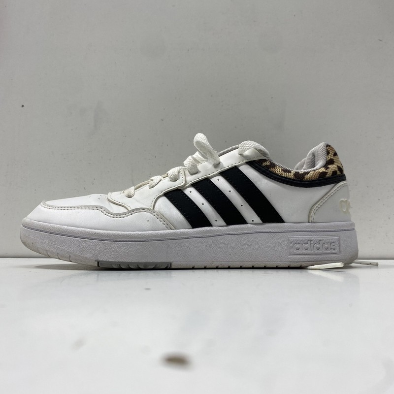 Adidas Hoops 3.0 Low White Black Leopard Women's Sneakers Size 7