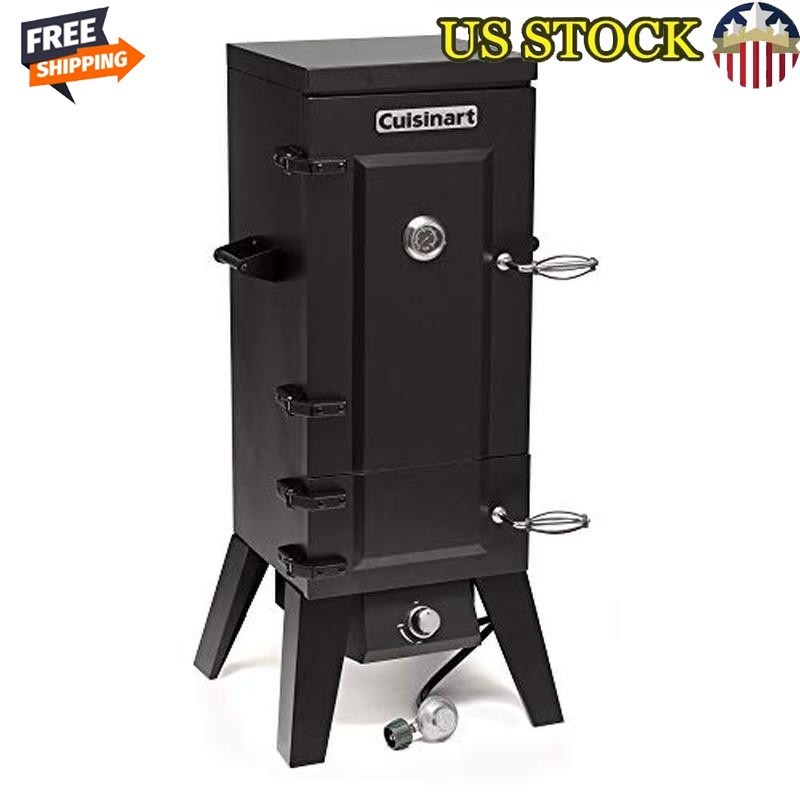 Vertical Propane Smoker 5.45 Sq Ft Interior 4 Removable Shel