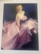 Vintage Rolf Armstrong “Sweet and Lovely” Pin-Up Print - Brown & Bigelow 1940