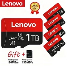 Lenovo 1TB 2TB 256GB 128GB Micro SD TF Memory Card Camera Phone Computer