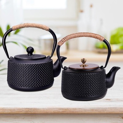 Eisen Teekanne Teekocher Wasserkocher Teespender 850ml Chinesische Stile Eisen Teekessel