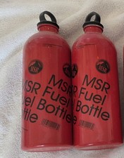 Two: MSR 22oz Red Liquid Fuel Bottle - Camping, Hiking, Backpacking