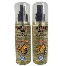HAWAIIAN TROPIC SILK HYDRATION DRY OIL MIST SPF 15 150ml X2 New 43.30 per litre