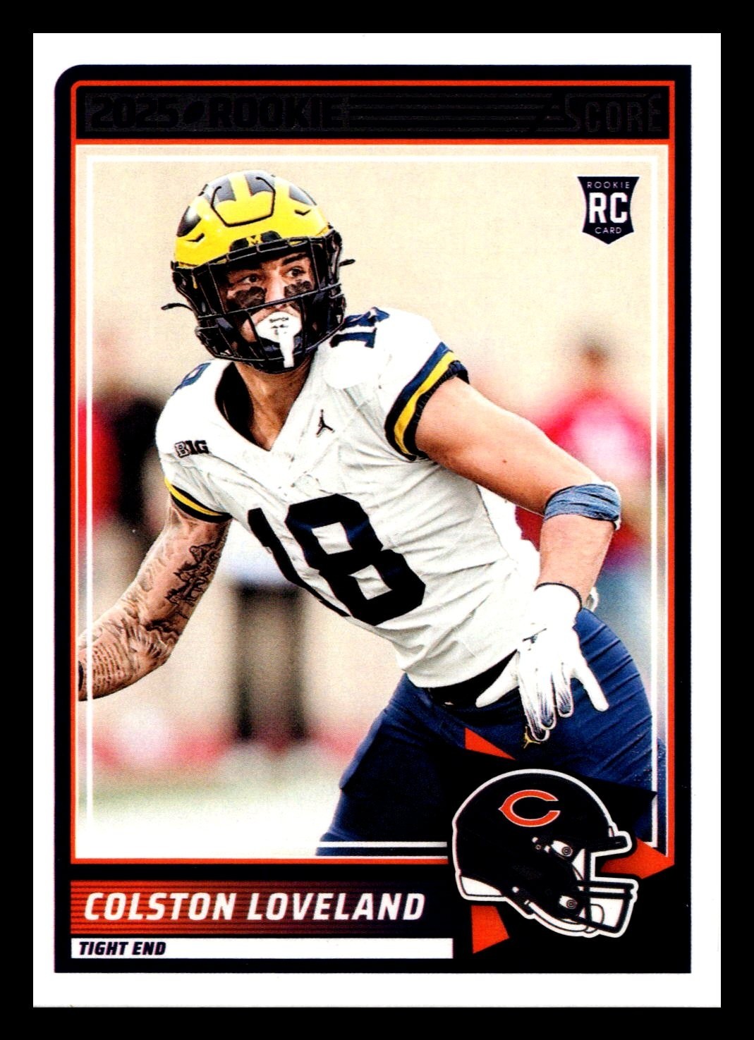 2025 Score RC #31 Colston Loveland Chicago Bears Rookie