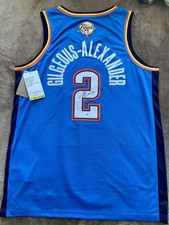 MVP Shai Gilgeous-Alexander SIGNED OKC Thunder Finals Basketball Jersey- JSA COA