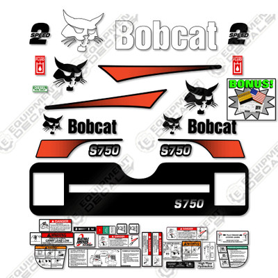 Fits Bobcat S750 Skid Steer Decal Kit M-2