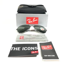 Ray-Ban Sunglasses RB3025 AVIATOR 004/58 Gunmetal w/ G-15 Polarized Lenses 62 mm