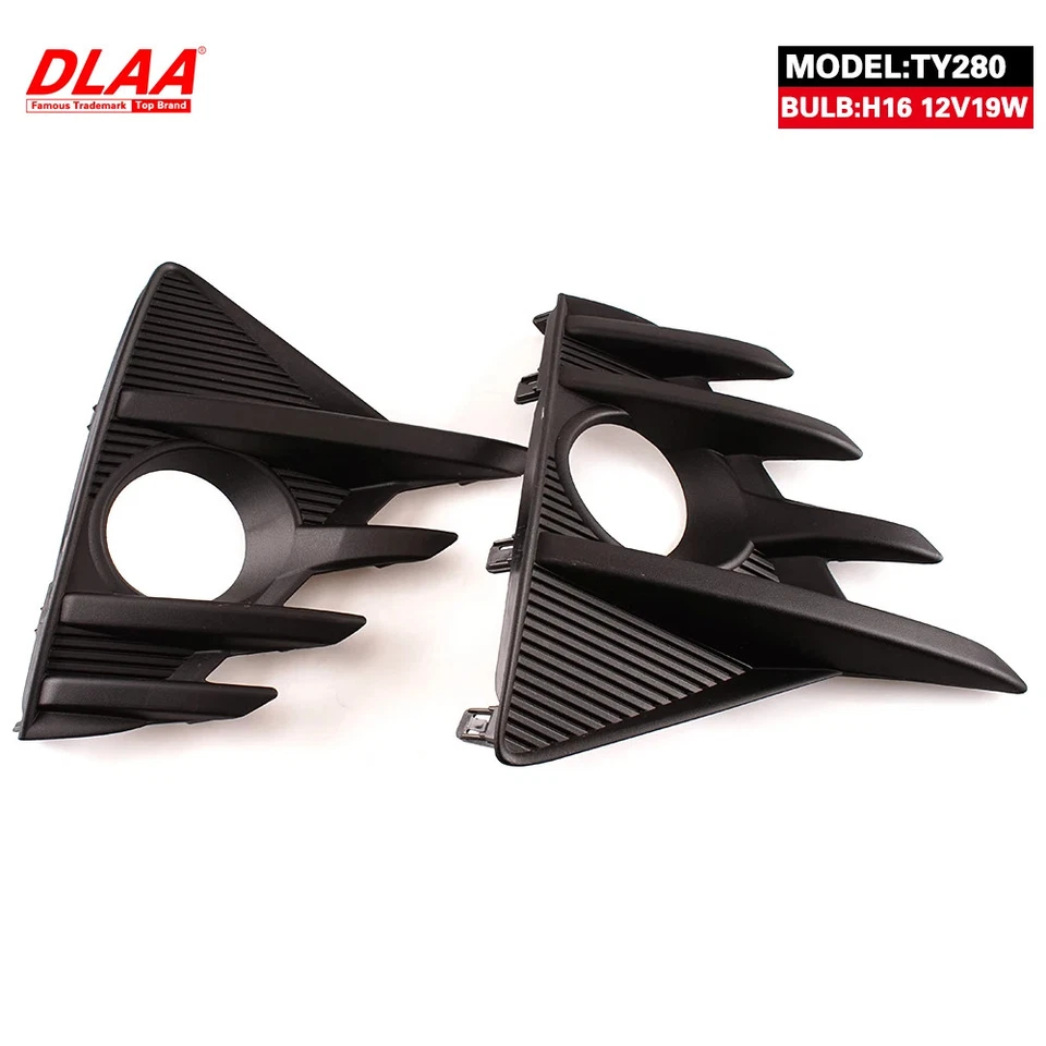 Conjunto de 2 luces antiniebla delanteras con parrillas de lente transparente parachoques para Toyota Prius C Foto 3 de 4