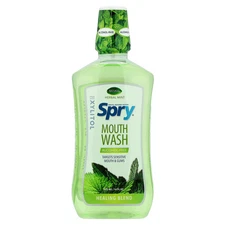 Spry® Mouth Wash, Natural Herbal Mint, 16 fl oz- LOT OF 3