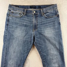 Lucky Brand Jeans Men 36x32 Blue 410 Athletic Straight Stretch Dark Wash Denim