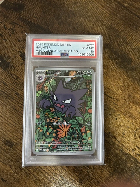 PSA 10 2025 Pokemon TCG Haunter #027 English Holo Promo ex Mega BD