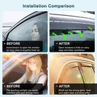 For 2011-2024 Dodge Durango 4pcs Window Visor Vent Sun Rain Guard Wind Deflector