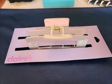 Claire's Hair Claw Clip for Women Girl Plastic Transparent Large NWT buy More