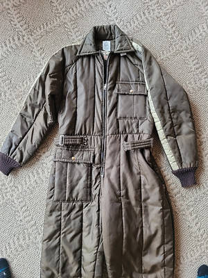 Walls BLIZZARD PRUF Insulated Snowsuit Size M Vintage Snowmobile Brown