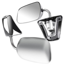 Pair Side View Mirrors For 1973-1991 Chevy Blazer Suburban Manual Folding Chrome Pair Side View Mirrors For 1973-1991 Chevy Blazer Suburban Manual Folding Chrome