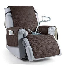 100% Waterproof Recliner Chair Cover, Non Slip Covers for 23.6'' Chocolate