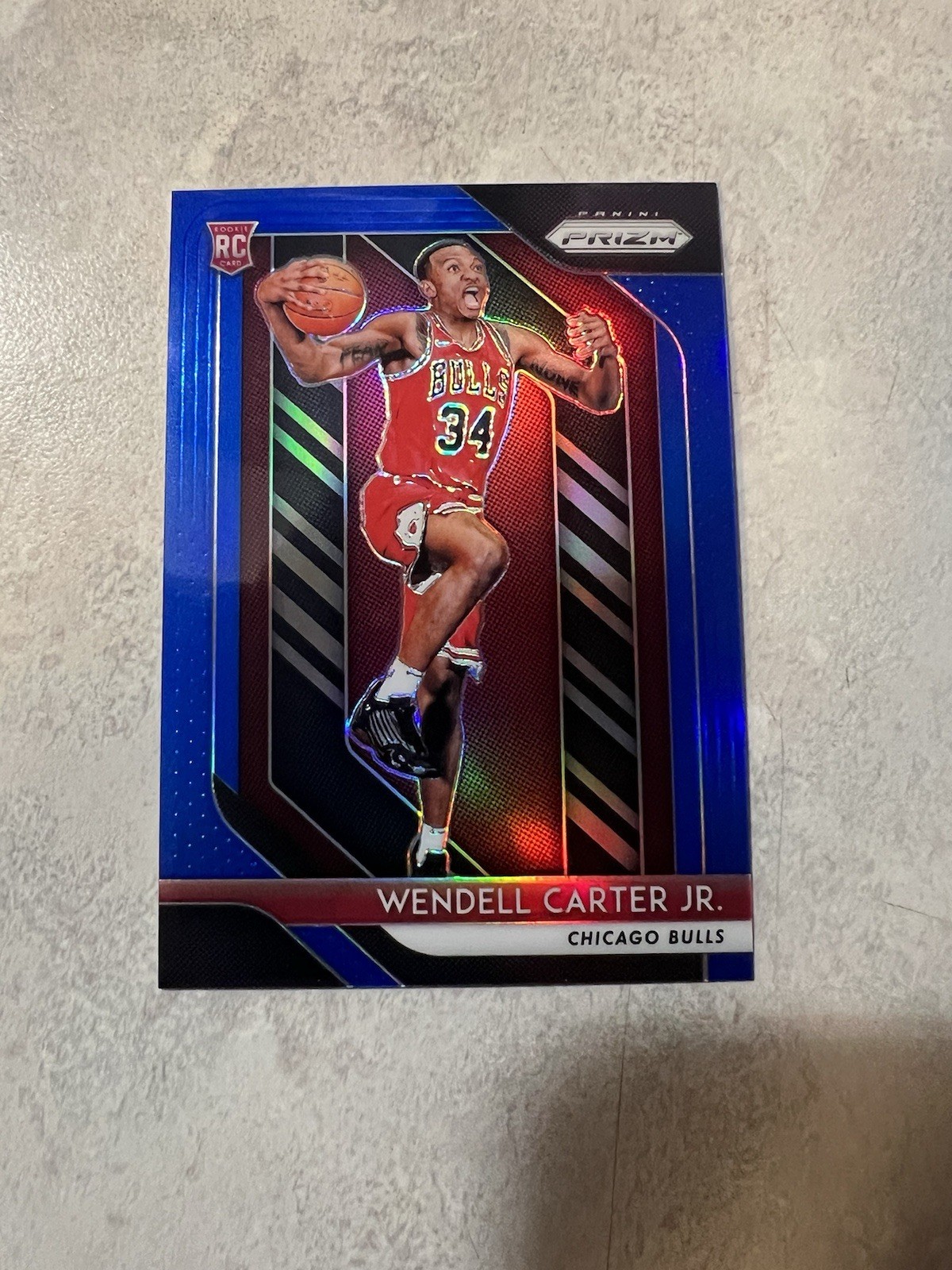 2018-19 Panini Prizm Blue Prizm /199 Wendell Carter Jr #80 Rookie RC SSP BULLS