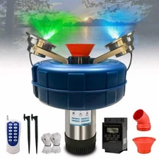 RGB LED Pond Fountain Aerator 750W with Color-Changing Light Show, 1HP 15000 GPH