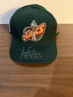 Hersey Hawkins Signed Seattle Sonics Hat Snapback Bradley University Braves 33