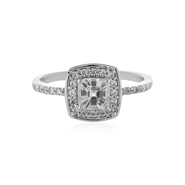Cavill Ring Sterlingsilber 925 Zirkon 2,20Ct Damen Klar Asscher Oktagon-image
