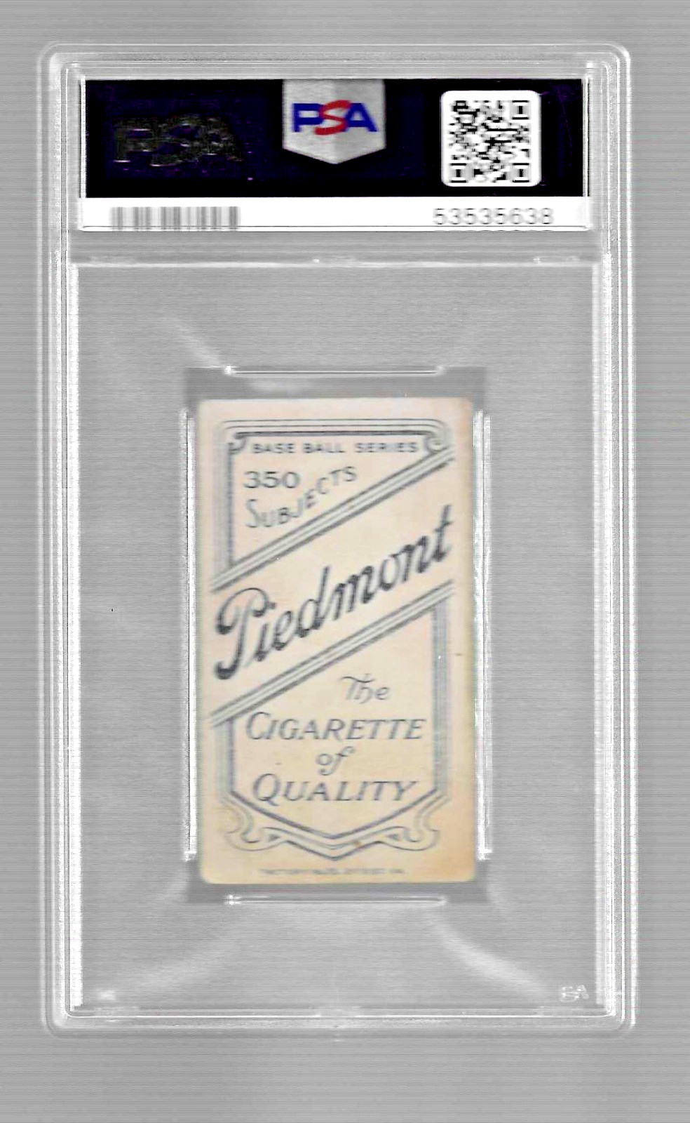 1909-11 T206 PIEDMONT 350 TOBACCO BASEBALL CARD MICKEY DOOLAN PSA 3 MC PHILLIES view 4