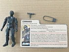 1982 Hasbro GI Joe ARAH Straight Arm SNAKE EYES (v1) 100% Complete File Card