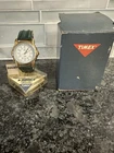 New Vintage Men’s Timex Indiglo Watch Orig Packaging Leather Band