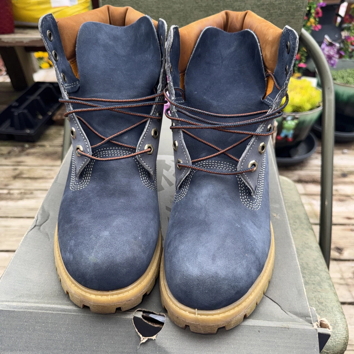 Timberland Suede Blue Boots for Men for Sale | Shop New & Used