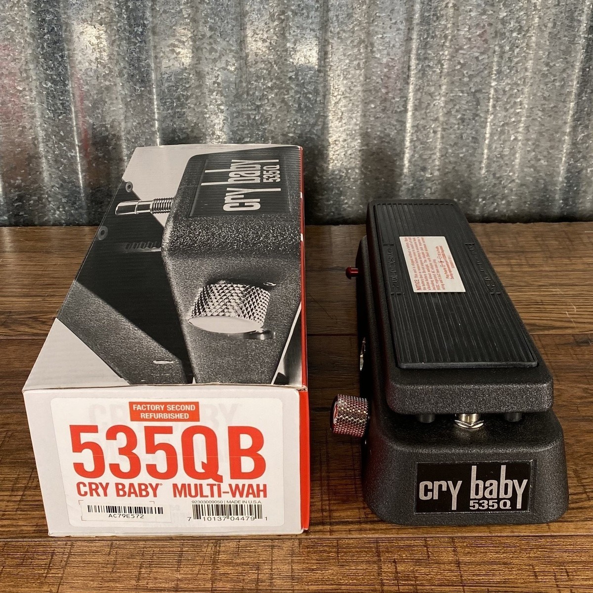 Dunlop Cry Baby 535Q Multi-Wah Crybaby Guitar Effect Pedal B Stock