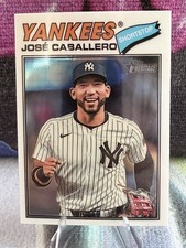 2026 Topps Heritage #328 Chrome - Jose Caballero Yankees