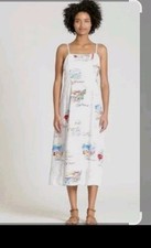 GAP World Traveler Map Midi Dress XL White