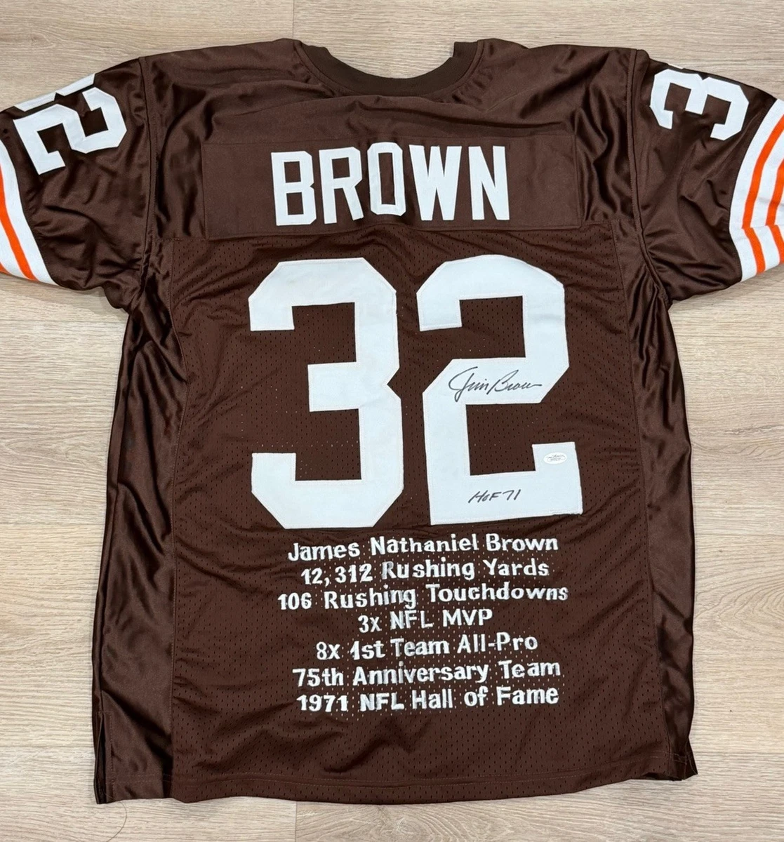 [レア] NFL クリーブランド・ブラウンズ　サイン入り　ユニフォーム[セール] Jim Brown NFL Original Autographed Jerseys for sale | eBay
