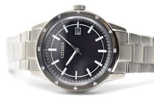 CITIZEN ECO-DRIVE MEN'S STAINLESS STEEL WATCH AW1164-53E, NEAR MINT CONDITION