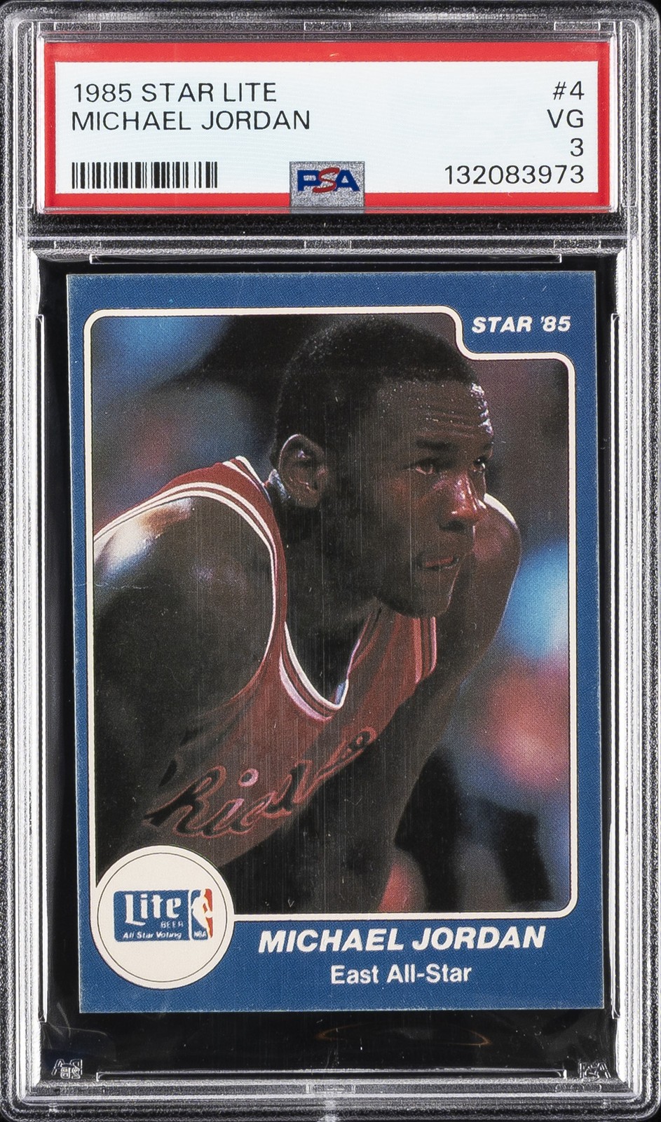 1985 STAR LITE #4 MICHAEL JORDAN PSA 3