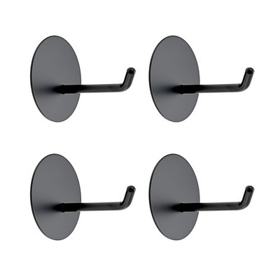 4 Pack Heavy Duty Adhesive Hooks, Extra Large Long Stainless Steel No Drillin...