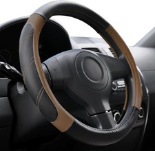 Leather Steering Wheel Cover 14 12 To 15 Inch Universal Padded