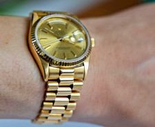 ROLEX DAY-DATE 18238 18K GOLD PRESIDENT FULL SET 1997 + WATCHFINDER WARRANTY
